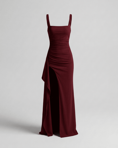Robe Fente Noire - Belle Allure Paris