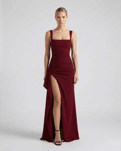 Robe Fente Noire - Belle Allure Paris