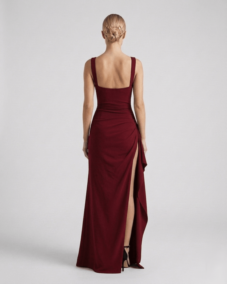 Robe Fente Noire - Belle Allure Paris